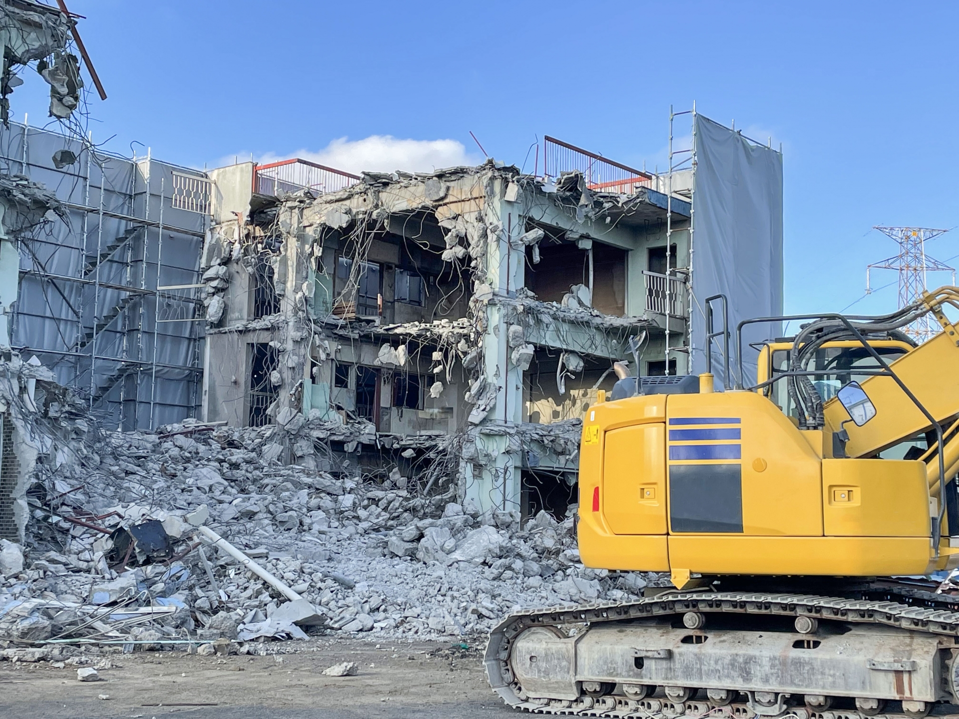解体工事の現場